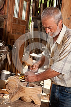 Carpenter at work