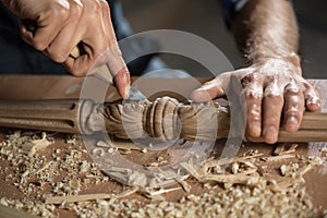 Carpenter at work