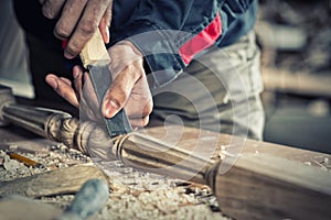 Carpenter at work