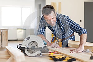 Carpenter at work photo