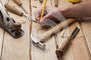 Carpenter working