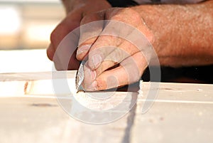 Carpenter working