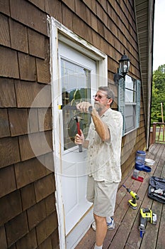 Carpenter working