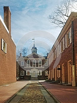 Carpenters Hall in Philadelphia, built in 1774, site of the first Continental Congress photo