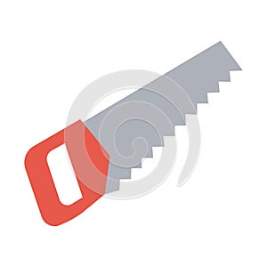 Carpenting saw Color Vector Icon which can easily modify or edit