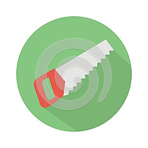 Carpenting saw Color Vector Icon which can easily modify or edit