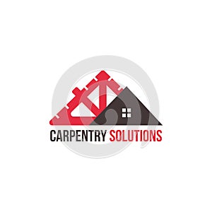 Carpentry construction company logo