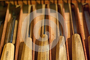 Carperter's Tools: Woodcarving