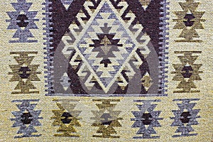 Carpet background. Traditional Moldavian rug - Romania