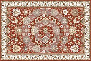 Carpet and bathmat Boho Style ethnic design pattern with distressed texture and effect