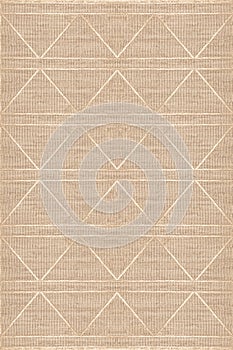 Carpet bathmat and Rug Boho Style ethnic design pattern with distressed woven texture and effect