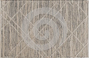 Carpet bathmat and Rug Boho Style ethnic design pattern with distressed woven texture and effect photo