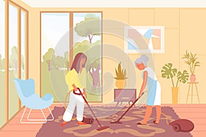 Carpet Cleaning Illustration