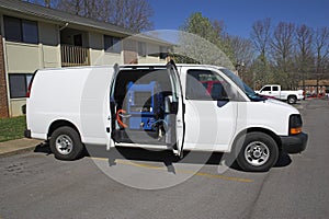Carpet cleaning van 1