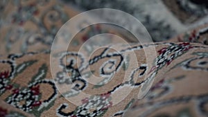 Carpet fabric with floral ornaments3