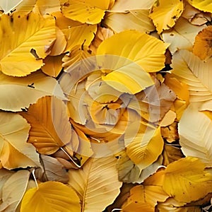 Carpet of Golden Ginkgo Leaves in Autumn