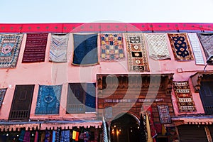 Carpet store in Marrakesh