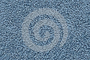 Carpet texture, classic blue color background. Floor. Backdrop