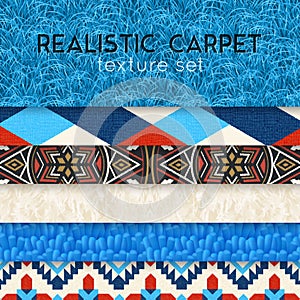 Carpet Texture Realistic Horizontal Set