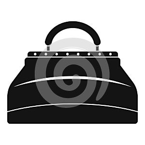 Carpetbag icon, simple style