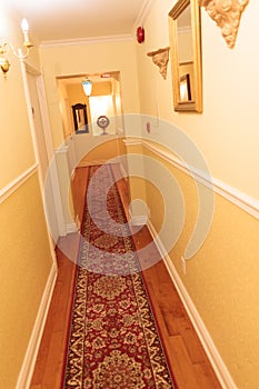 Carpeted Hallway in Quaint Old Home