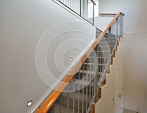 Carpeted staircase
