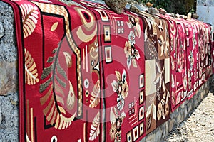 Carpets being sold roadside