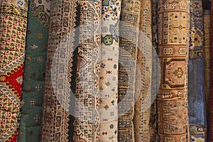 Carpets in Morocco, oriental Moroccan ornamets