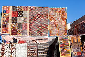 Carpets in the souks of Marrakesh