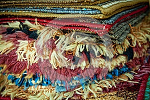 Carpets in a street shop