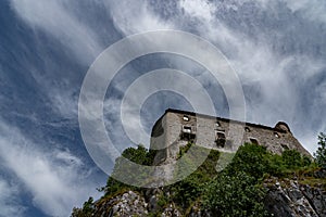 Carpinone, Molise, Isernia. The  medieval castle.