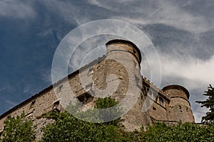 Carpinone, Molise, Isernia. The  medieval castle.