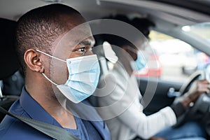 Carpool Inside. People Share Car. Friends Carpooling