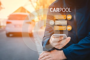 Carpool mobility concept photo