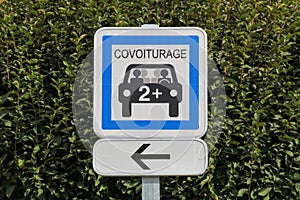 Carpool point panel in France