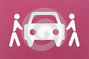 Carpool point panel symbol