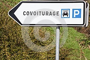 Carpool point and parking panel