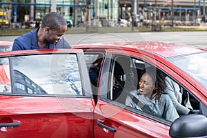 Carpool Ride Sharing. African People
