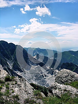Carrara marble mine