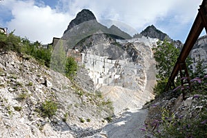 Carrara marble quarries