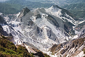 Carrara marble quarries in Tuscany, Italy