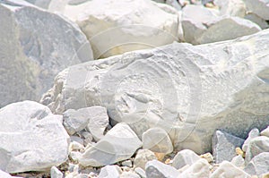 Carrara marble stone pit photo