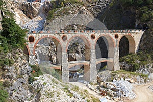 Carrara`s marble quarry