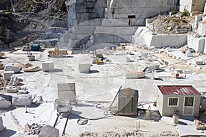 Carrara's marble quarry in Italy