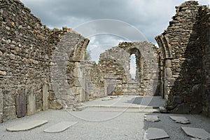 Carrauntoohil, Wicklow, Glendalough, Ireland, , August 20th 2019: A medieval historic castle in Ireland