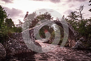 The Carrbridge bridge in Scotland