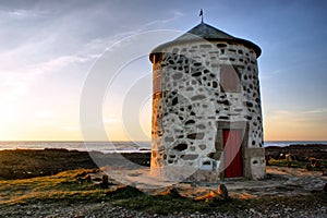 Carreco windmill in Viana do Castelo