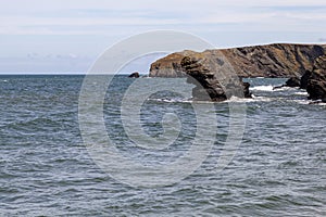 Carreg Bica and Ynys Lochtyn, LLangrannog