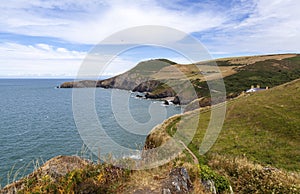 Carreg Bica and Ynys Lochtyn, LLangrannog