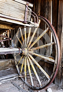 Carriage in ghost town carriage-house